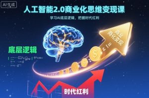 人工智能2.0商业化思维变现课,学习AI底层逻辑,把握时代红利-翻身站