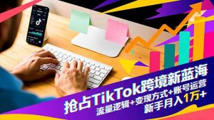 抢占TikTok跨境新蓝海：流量逻辑+变现方式+账号运营，新手月入1万+-翻身站
