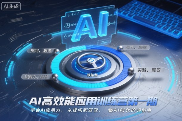 AI高效能应用训练营第一期,学会AI应用力,从提问到驾驭,做AI时代的领航者-翻身站