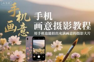 手机画意摄影教程，用手机也能拍出充满画意的摄影大片-翻身站