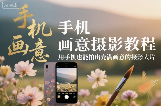 手机画意摄影教程,用手机也能拍出充满画意的摄影大片-翻身站