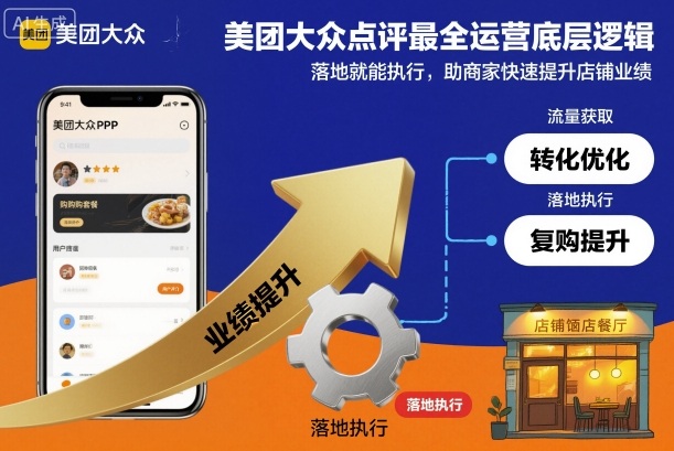 美团大众点评最全运营底层逻辑,落地就能执行,助商家快速提升店铺业绩-翻身站