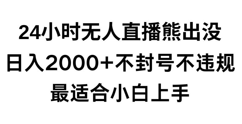 快手24小时无人直播熊出没，不封直播间，不违规，日入2000+，最适合小白上手，保姆式教学【揭秘】-翻身站
