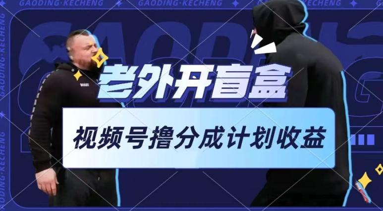 老外开盲盒视频，撸视频号分成计划收益，每天只需一小时，新手小白轻松上手【揭秘】-翻身站