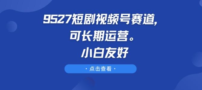 9527短剧视频号赛道，可长期运营，小白友好【揭秘】-翻身站