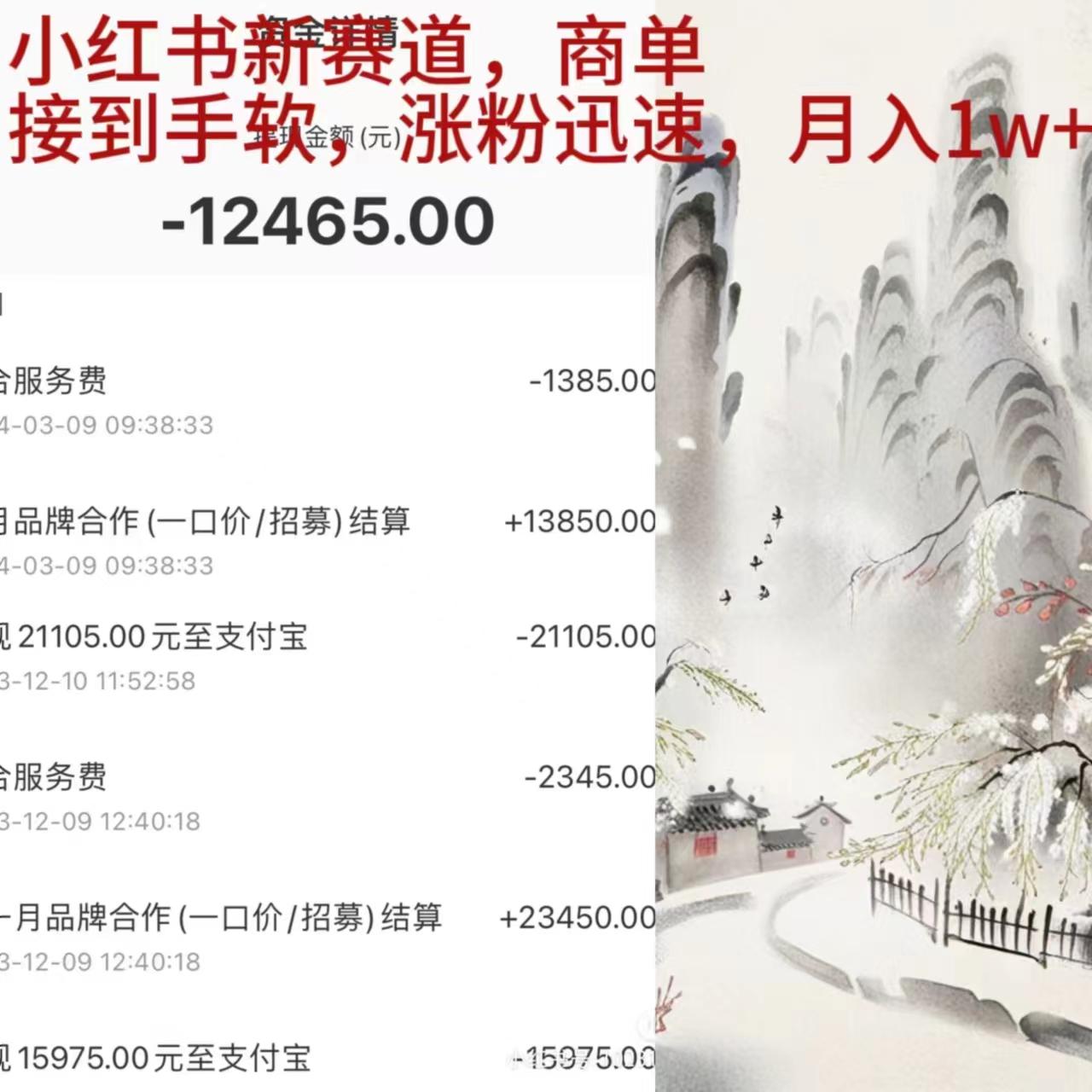 (9476期)小红书新赛道，商单接到手软，涨粉迅速，月入1w+-翻身站