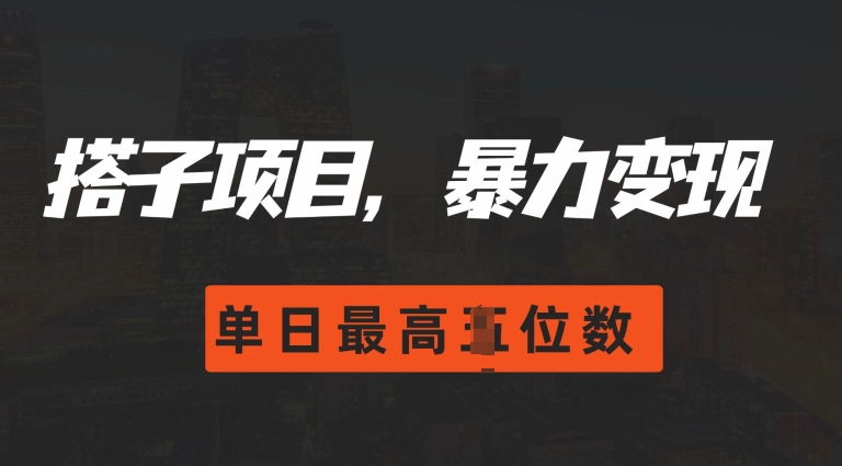 2024搭子玩法，0门槛，暴力变现，单日最高破四位数【揭秘】-翻身站