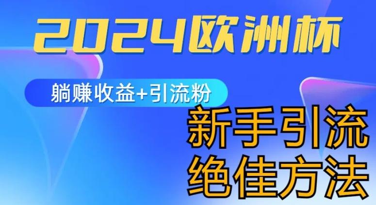2024欧洲杯风口的玩法及实现收益躺赚+引流粉丝的方法，新手小白绝佳项目【揭秘】-翻身站