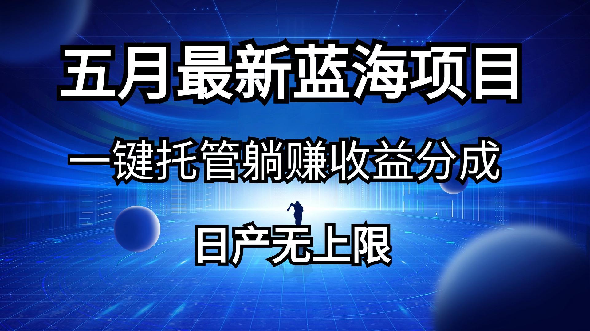 五月刚出最新蓝海项目一键托管 躺赚收益分成 日产无上限-翻身站