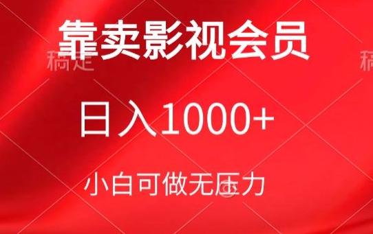 靠卖影视会员，日入1000+，落地保姆级教程，新手可学【揭秘】-翻身站