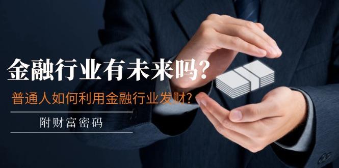 某付费文章：金融行业有未来吗？普通人如何利用金融行业发财?(附财富密码-翻身站