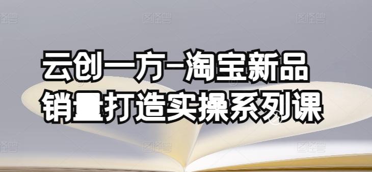 云创一方-淘宝新品销量打造实操系列课，基础销量打造(4课程)+补单渠道分析(4课程)-翻身站