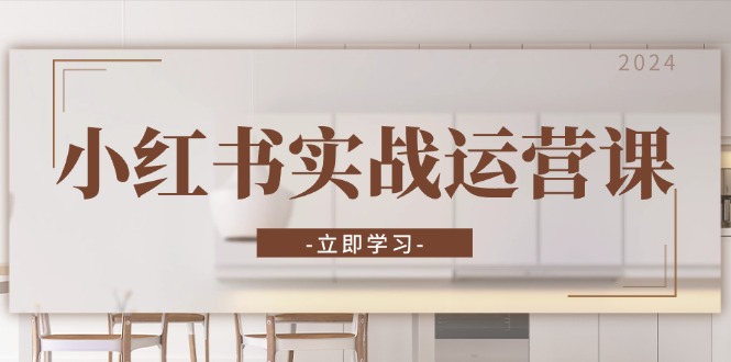 小红书实战运营课：从开通店铺到直播话术，打造爆款笔记与高效直播-翻身站