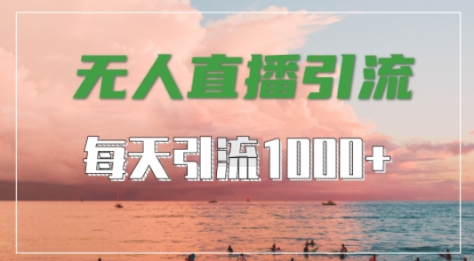 抖音快手视频号全平台通用，无人直播引流法，超暴力引流1000+高质量精准创业粉【揭秘】-翻身站