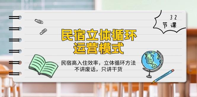 民宿 立体循环运营模式：民宿高入住效率，立体循环方法，只讲干货(32节-翻身站