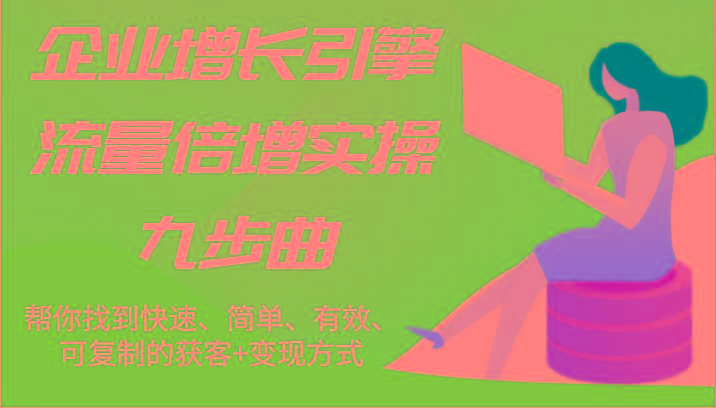 企业增长引擎流量倍增实操九步曲，帮你找到快速、简单、有效、可复制的获客+变现方式-翻身站