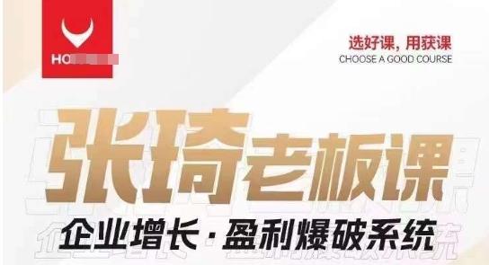 【组合课】张琦张琦老板企业增长·盈利爆破系统（直播专享）-翻身站