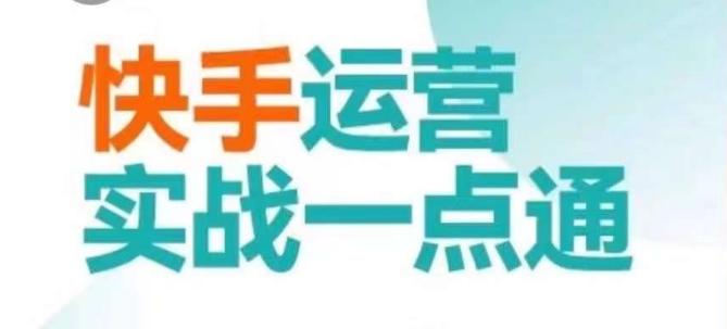 快手运营实战一点通，这套课用小白都能学会的方法教你抢占用户，做好生意-翻身站