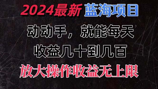有手就行的2024全新蓝海项目，每天1小时收益几十到几百，可放大操作收…-翻身站