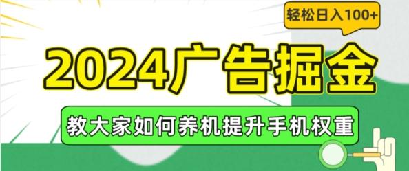2024广告掘金，教大家如何养机提升手机权重，轻松日入100+【揭秘】-翻身站