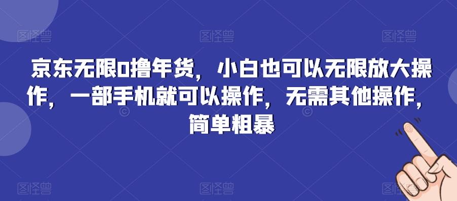 京东无限0撸年货，小白也可以无限放大操作，一部手机就可以操作，无需其他操作，简单粗暴-翻身站