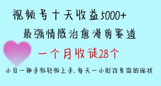 十天收益5000+，多平台捞金，视频号情感治愈漫剪，一个月收徒28个，小白一部手机轻松上手【揭秘】-翻身站