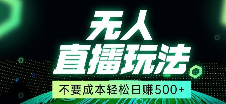 全网首发24年最新无人直播玩法，不需要成本，无需人力，一台电脑24小时为你工作-翻身站