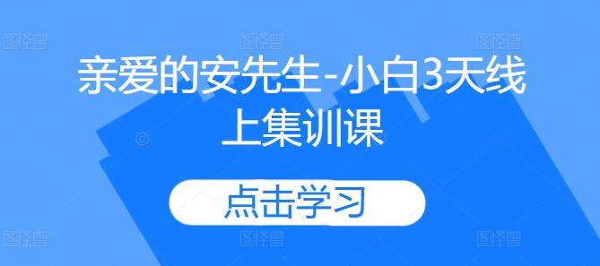 亲爱的安先生-小白3天线上集训课-翻身站