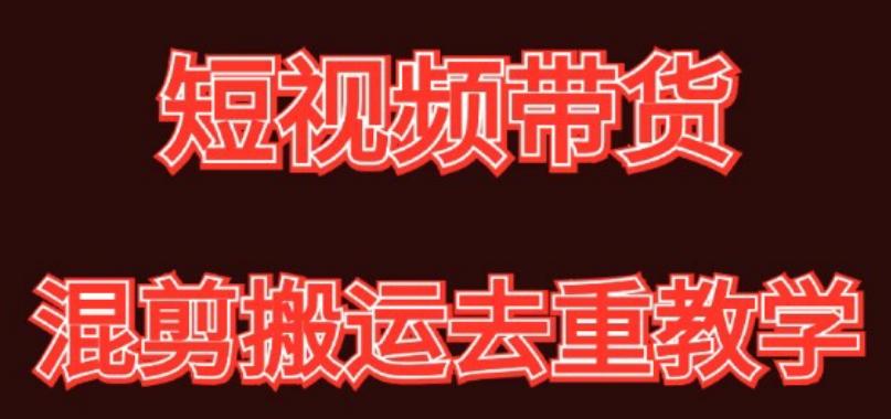 混剪去重短视频带货玩法，混剪搬运简单过原创思路分享-翻身站