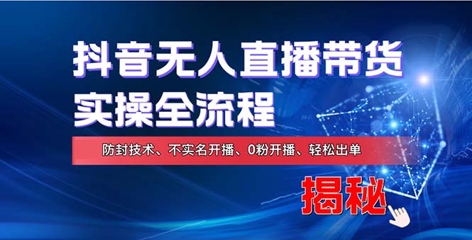 在线赚钱新途径：如何用抖音无人直播实现财务自由，全套实操流程，含…-翻身站