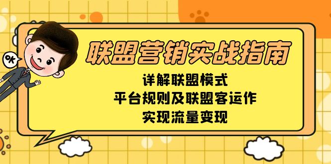联盟营销实战指南，详解联盟模式、平台规则及联盟客运作，实现流量变现-翻身站