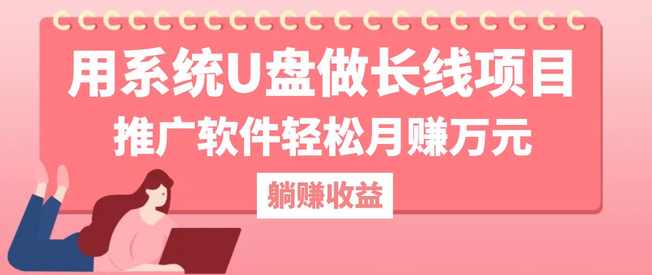 用系统U盘做长线项目，推广软件轻松月赚万元-翻身站