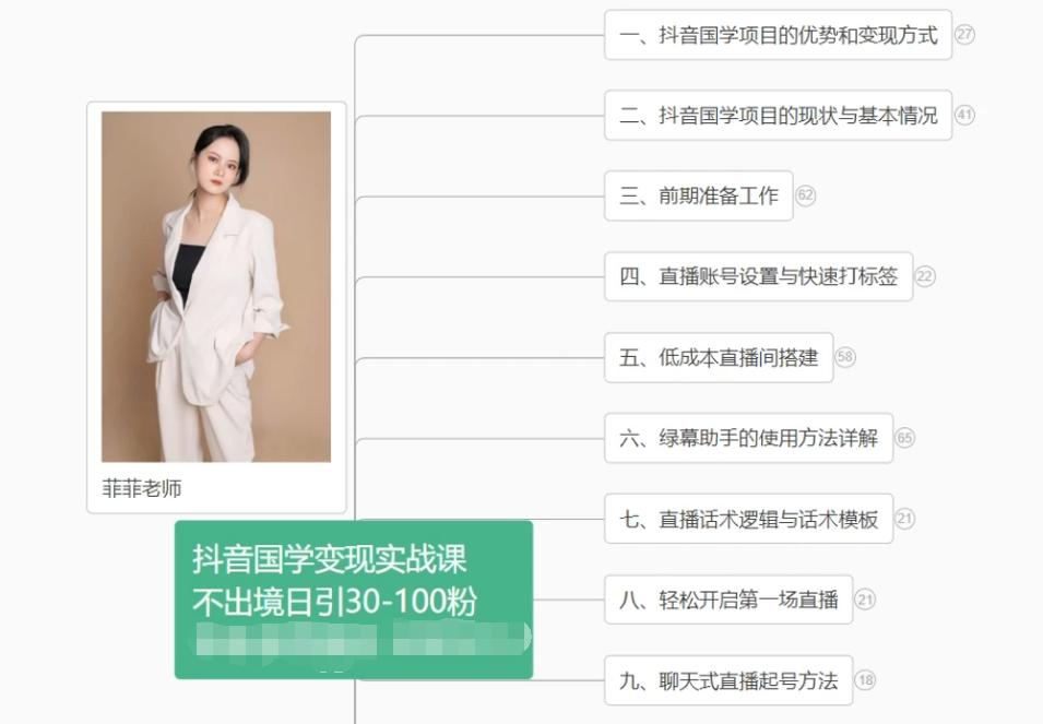 抖音国学变现项目：不出境日引30-100粉实战课程-翻身站