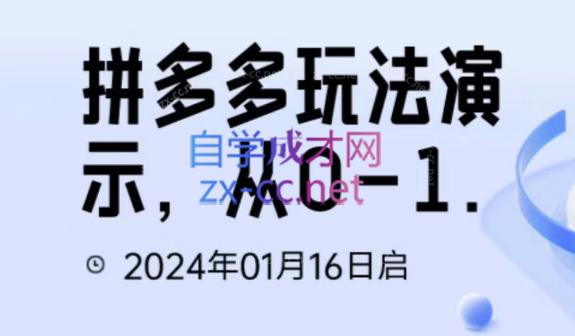 吴老师·拼多多从选品到截流到付费的玩法技巧-翻身站