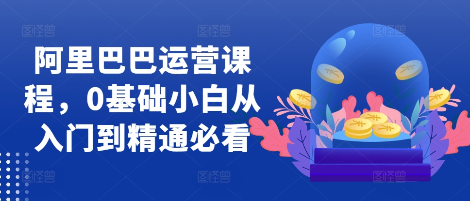 阿里巴巴运营课程，0基础小白从入门到精通必看-翻身站