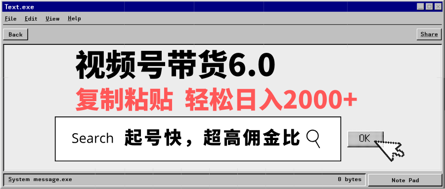 视频号带货6.0，轻松日入2000+，起号快，复制粘贴即可，超高佣金比-翻身站