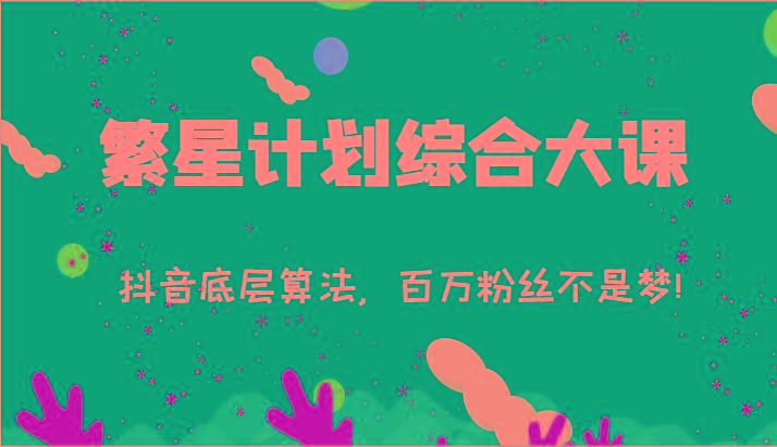 2024繁星计划综合大课：抖音底层算法，百万粉丝不是梦!(77节)-翻身站