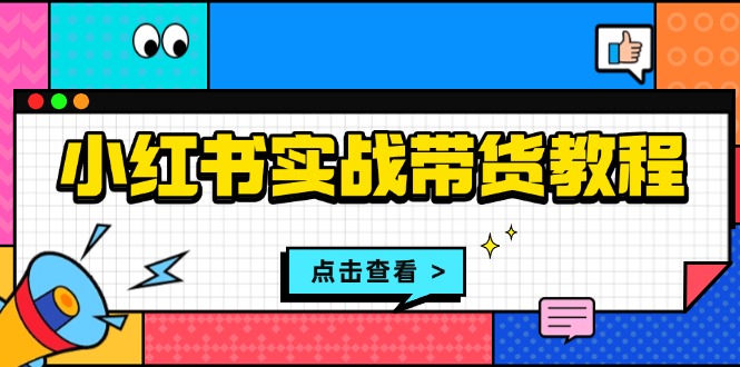 小红书实战带货教程：从开店到选品、笔记制作、发货、售后等全方位指导-翻身站
