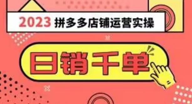 2023拼多多运营实操，每天30分钟日销1000＋，爆款选品技巧大全（10节课）-翻身站