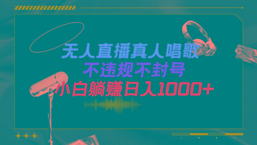 (9622期)抖音24小时无人直播音乐，不违规，不封号纯撸音浪，小白实操当天日入1000+-翻身站