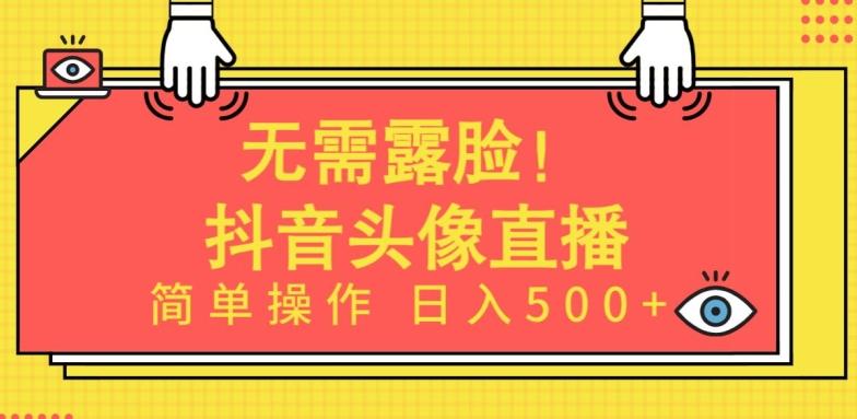 无需露脸，Ai头像直播项目，简单操作日入500+【揭秘】-翻身站