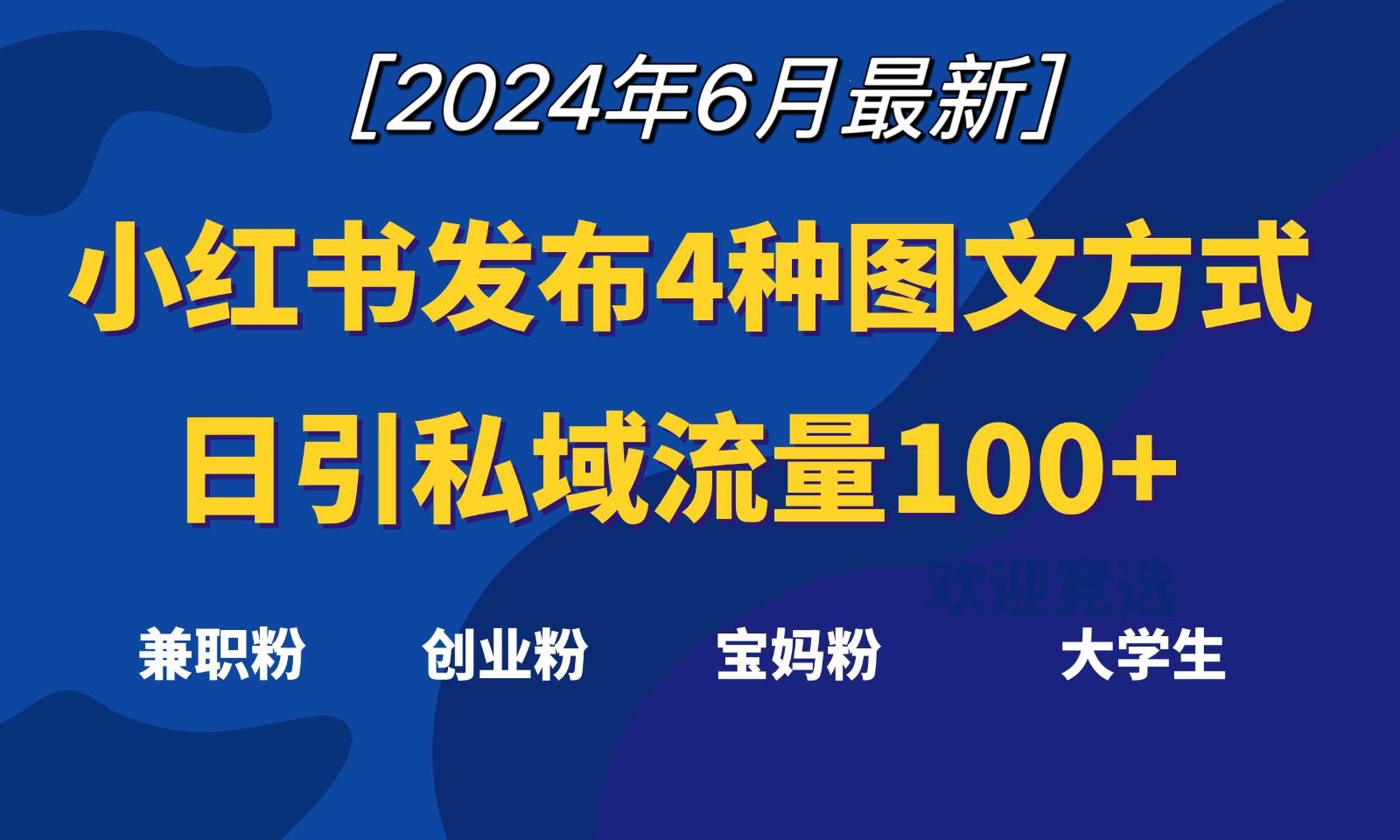小红书发布这4种图文，就能日引私域流量100+-翻身站