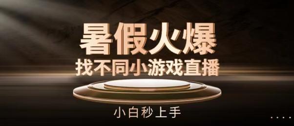 暑假火爆找不同小游戏直播间，小白秒上手【揭秘】-翻身站