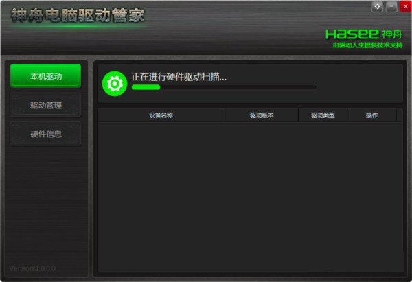 神舟电脑驱动管家 v1.0 官方免费版-翻身站