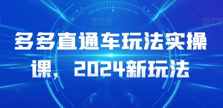 多多直通车玩法实操课，2024新玩法-翻身站