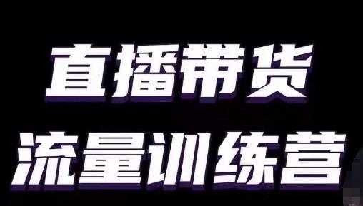 直播带货流量训练营，小白主播必学直播课-翻身站
