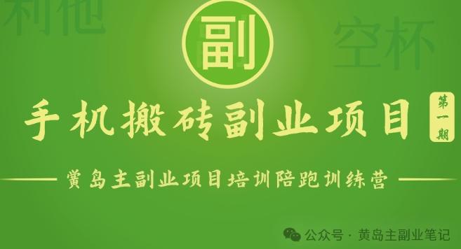 手机搬砖小副业项目训练营1.0，实测1小时收益50+，一部手机轻松日入100+-翻身站