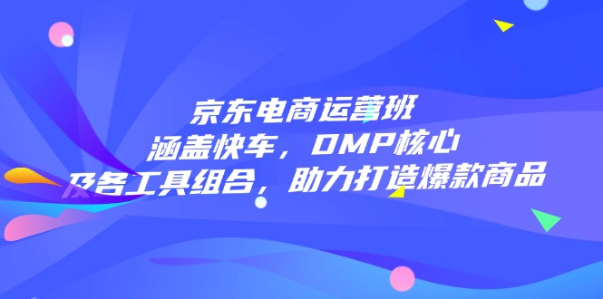 京东电商运营班：涵盖快车，DMP核心及各工具组合，助力打造爆款商品-翻身站