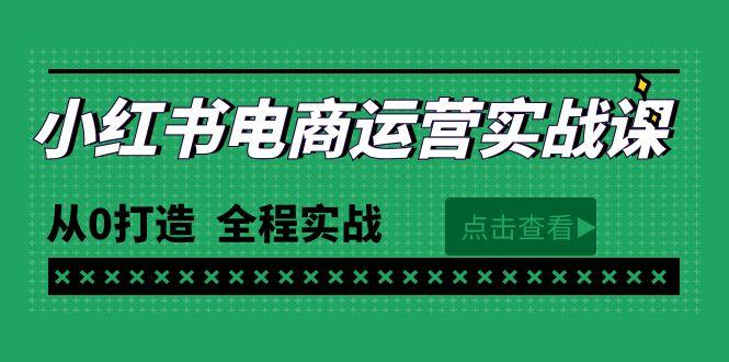 (9946期)最新小红书·电商运营实战课，从0打造  全程实战(65节视频课)-翻身站