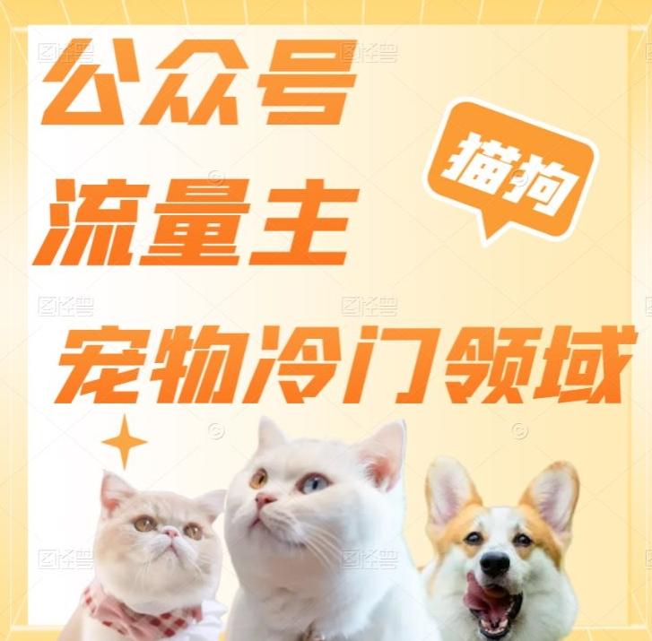 公众号流量主，萌宠冷门领域，单日收益2000+，简单暴力掘金，矩阵操作，无限放大收益！-翻身站